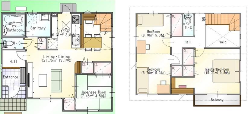 Floor plan. 29,900,000 yen, 4LDK, Land area 169.74 sq m , Building area 101.43 sq m floor plan is 4LDK. It has plenty of storage your your preparation.
