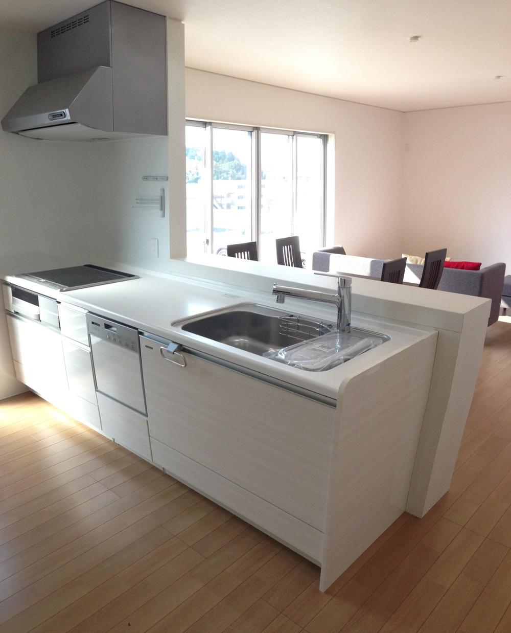 Kitchen. Sunny face-to-face kitchen. And convenient all-slide storage. Care is likely to enamel kitchen panel.