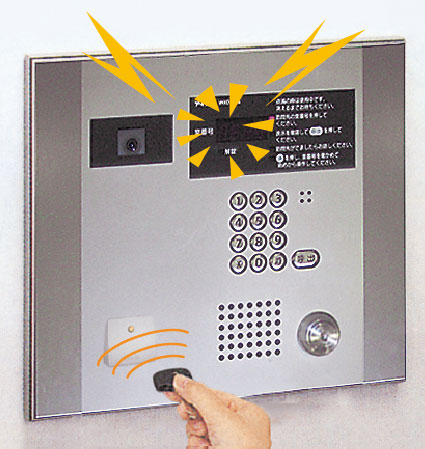 Security.  [Non-contact key] Just holding the key to open the entrance of the door. Also, Also in conjunction Elevator is automatic wear with under-floor ability to call on the first floor. It is also useful, for example, when your hands are busy with luggage. (Same specifications)