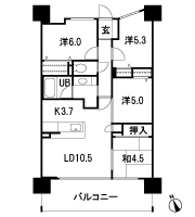 Floor: 4LDK, occupied area: 76.59 sq m, Price: 21.3 million yen