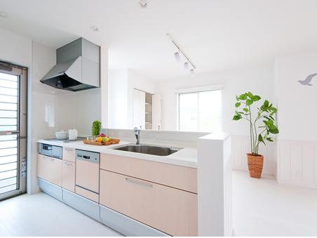 Kitchen. IH cooking heater standard of all-electric homes. I'm happy with dishwasher / No. 18 place