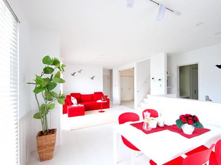 Living. kitchen ・ dining ・ Oneness of living, Me and a living stairs to deepen the family of communication / No. 18 place