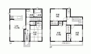 Floor plan. 16.5 million yen, 4LDK, Land area 167.72 sq m , Building area 98.01 sq m site (October 2013) Shooting