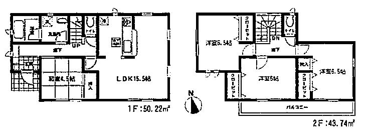 Floor plan. 19,800,000 yen, 4LDK, Land area 169.96 sq m , Building area 93.96 sq m