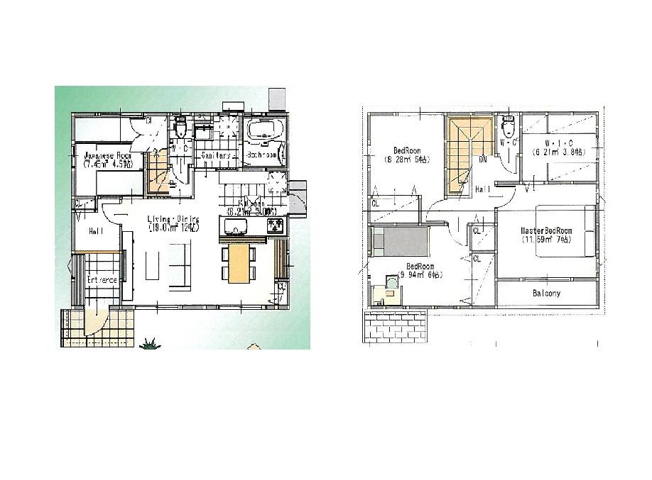 Floor plan. 31,900,000 yen, 4LDK, Land area 218.76 sq m , Building area 101.02 sq m floor plan is 4LDK. Ensure plenty of daylight from the south side of the garden. Storage is also substantial!