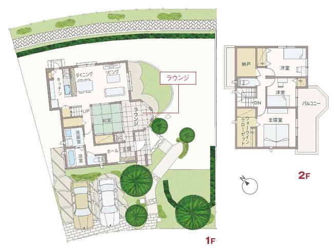 Floor plan. New town in Skyrail green hill Sekiwa Real Estate China is to deliver