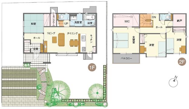 Floor plan. New town in Skyrail green hill Sekiwa Real Estate China is to deliver