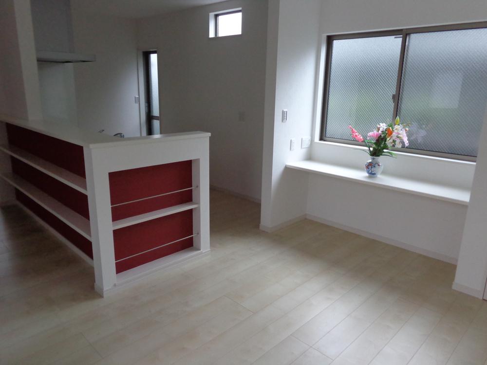 Kitchen. Bright kitchen plugging of sunshine. 