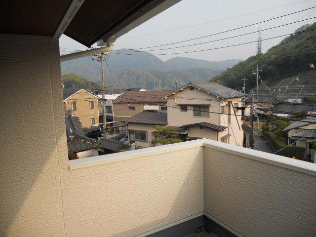 Balcony. We look at the south from the veranda. 