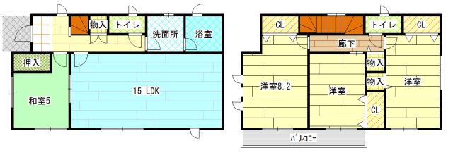 Floor plan. 23.8 million yen, 4LDK, Land area 120.32 sq m , Building area 98.01 sq m