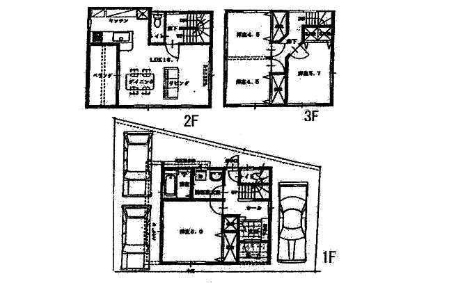Floor plan. 26,800,000 yen, 4LDK, Land area 90 sq m , Building area 101.62 sq m