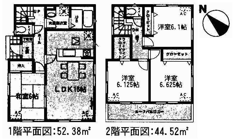 Floor plan. 21.5 million yen, 4LDK, Land area 160.36 sq m , Building area 96.9 sq m