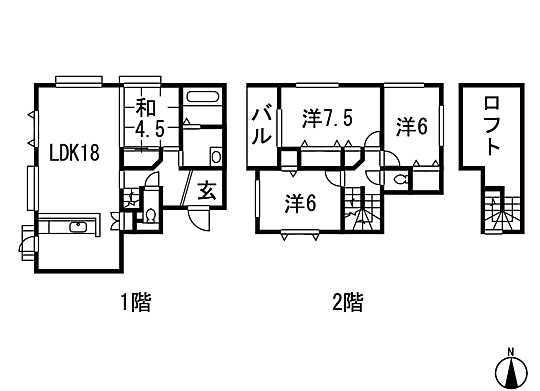 Floor plan. 21.5 million yen, 4LDK, Land area 149 sq m , Building area 100.19 sq m (4 May 2013) Shooting