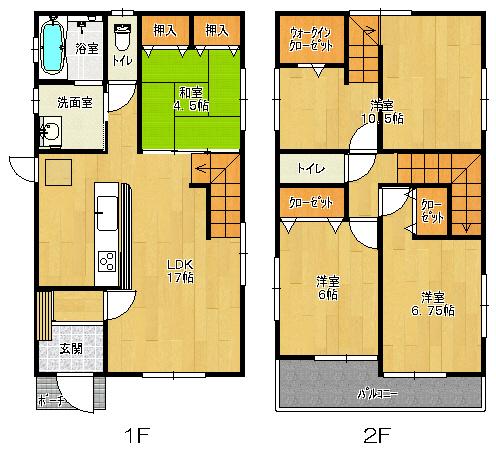 Floor plan. 24,800,000 yen, 4LDK, Land area 116.8 sq m , Building area 103.09 sq m drawing current state priority
