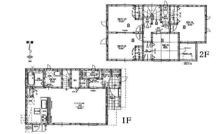 Floor plan. 27 million yen, 4LDK, Land area 117.93 sq m , Building area 96.88 sq m 1F  18LDK2F  6.7 Hiroshi  5.4 Hiroshi  5.4 Hiroshi  4.5 sum