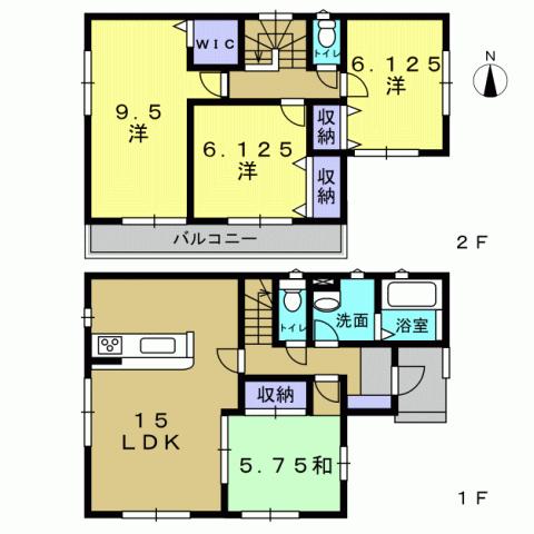 Floor plan. 19.3 million yen, 4LDK, Land area 192.43 sq m , Building area 98.14 sq m 4LDK