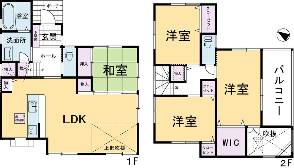 Floor plan. 24,800,000 yen, 4LDK, Land area 157.56 sq m , Building area 111.78 sq m