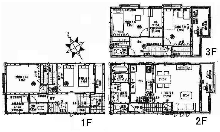 Floor plan. 28,900,000 yen, 4LDK, Land area 105.68 sq m , Building area 105.15 sq m