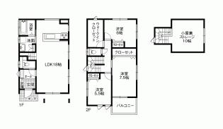 Floor plan. 24,800,000 yen, 3LDK, Land area 101.17 sq m , Building area 93.56 sq m