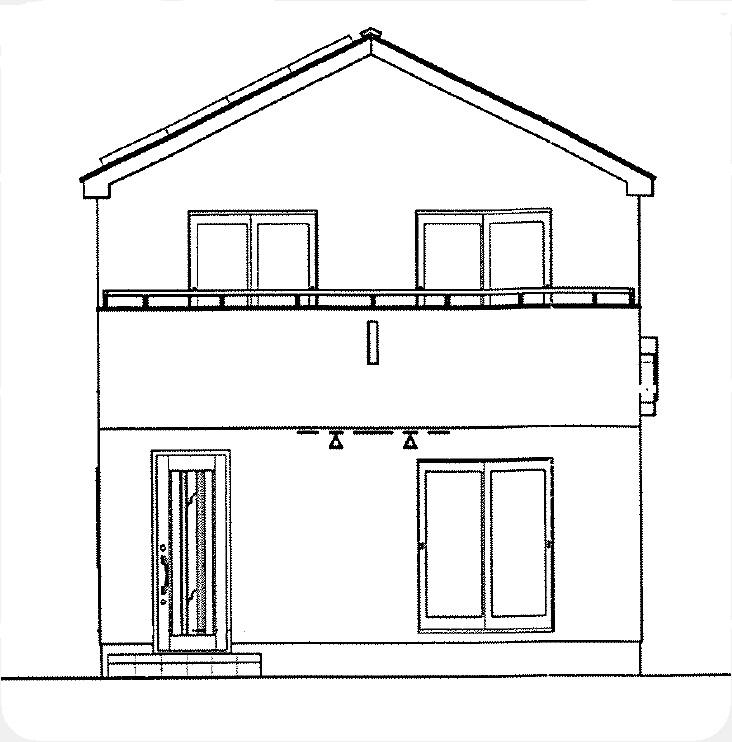 Rendering (appearance). East side elevational view