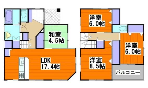 Floor plan. 31.5 million yen, 4LDK, Land area 236.5 sq m , Building area 105.66 sq m 2014 February is scheduled to be completed.