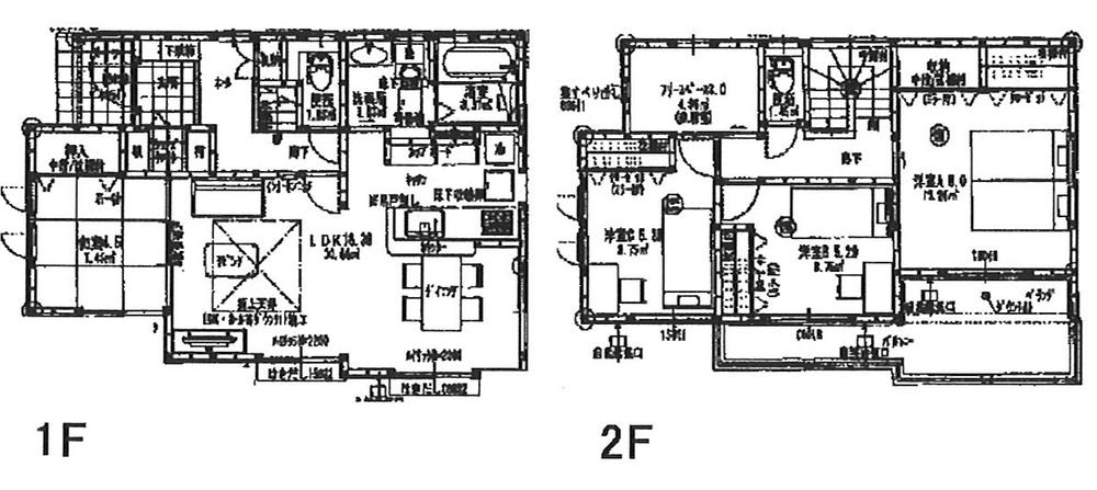 Floor plan. 32,800,000 yen, 4LDK, Land area 137.88 sq m , Building area 108.19 sq m
