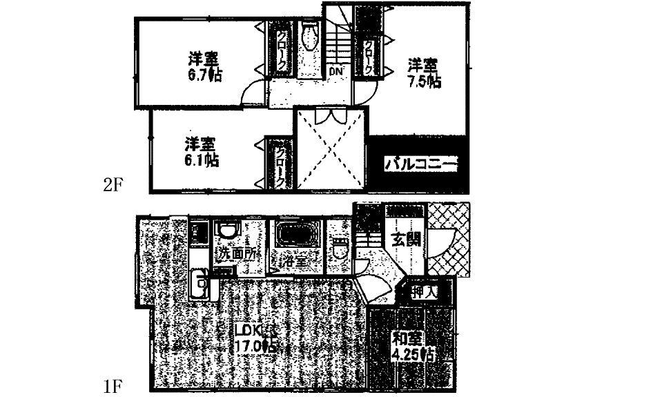 Floor plan. 30,900,000 yen, 4LDK, Land area 110.43 sq m , Building area 96.62 sq m All-electric