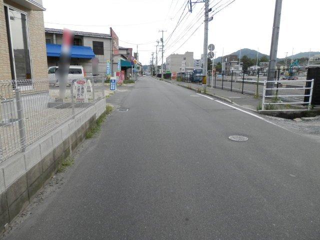 Local photos, including front road. Front road: 5.9m