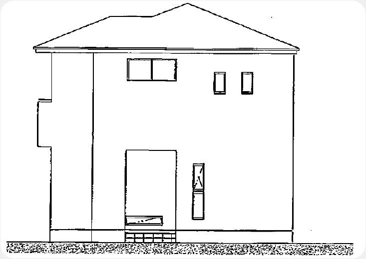 Rendering (appearance). East side elevational view