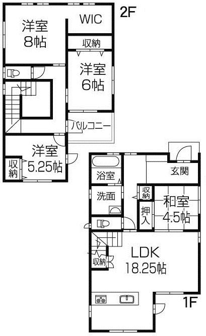Floor plan. 34,800,000 yen, 4LDK, Land area 178.2 sq m , Building area 115.1 sq m   All-electric Cute