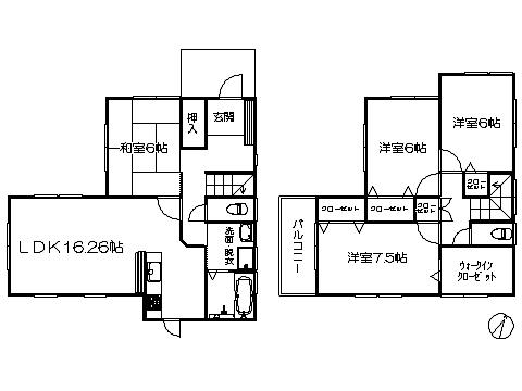 Floor plan. 24,800,000 yen, 4LDK, Land area 135.36 sq m , Building area 112.2 sq m   ※ Floor Plan current state priority