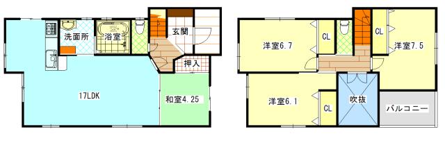 Floor plan. 30,900,000 yen, 4LDK, Land area 110.43 sq m , Building area 96.62 sq m