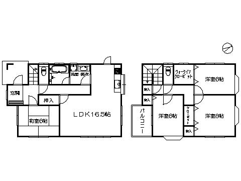 Floor plan. 24,700,000 yen, 4LDK, Land area 495 sq m , Building area 112.6 sq m ※ Floor Plan current state priority