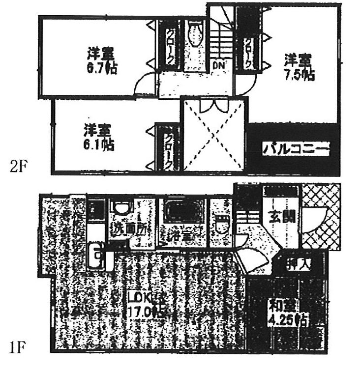 Floor plan. 31,900,000 yen, 4LDK, Land area 110.43 sq m , Building area 96.62 sq m