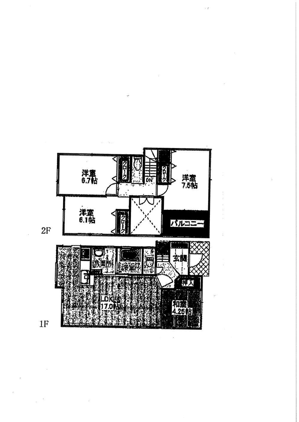 Floor plan. 30,900,000 yen, 4LDK, Land area 110.43 sq m , Building area 96.62 sq m
