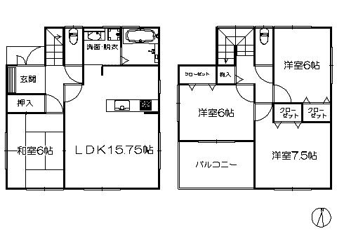 Floor plan. 28.8 million yen, 4LDK, Land area 113.88 sq m , Building area 95.58 sq m ※ Floor Plan current state priority