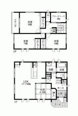 Floor plan. 28 million yen, 4LDK, Land area 131.59 sq m , Building area 109.62 sq m
