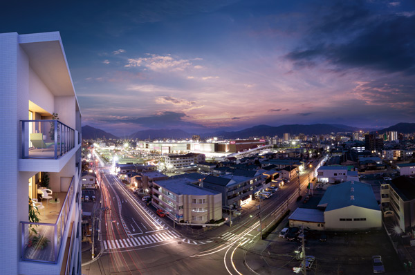 Other. Balcony of A type that employs a glass screen in the southeast side ※ To view photographs taken in January 2013 has been synthesized Rendering, In fact a slightly different.
