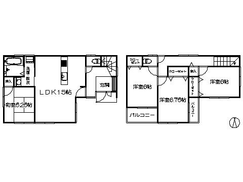 Floor plan. 23.8 million yen, 4LDK, Land area 100.45 sq m , Building area 93.14 sq m ※ Drawing current state priority