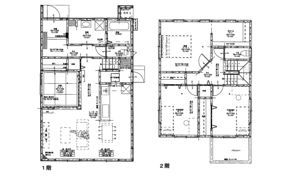 Floor plan. 35,800,000 yen, 4LDK, Land area 190.98 sq m , Building area 115.93 sq m All-electric Cute
