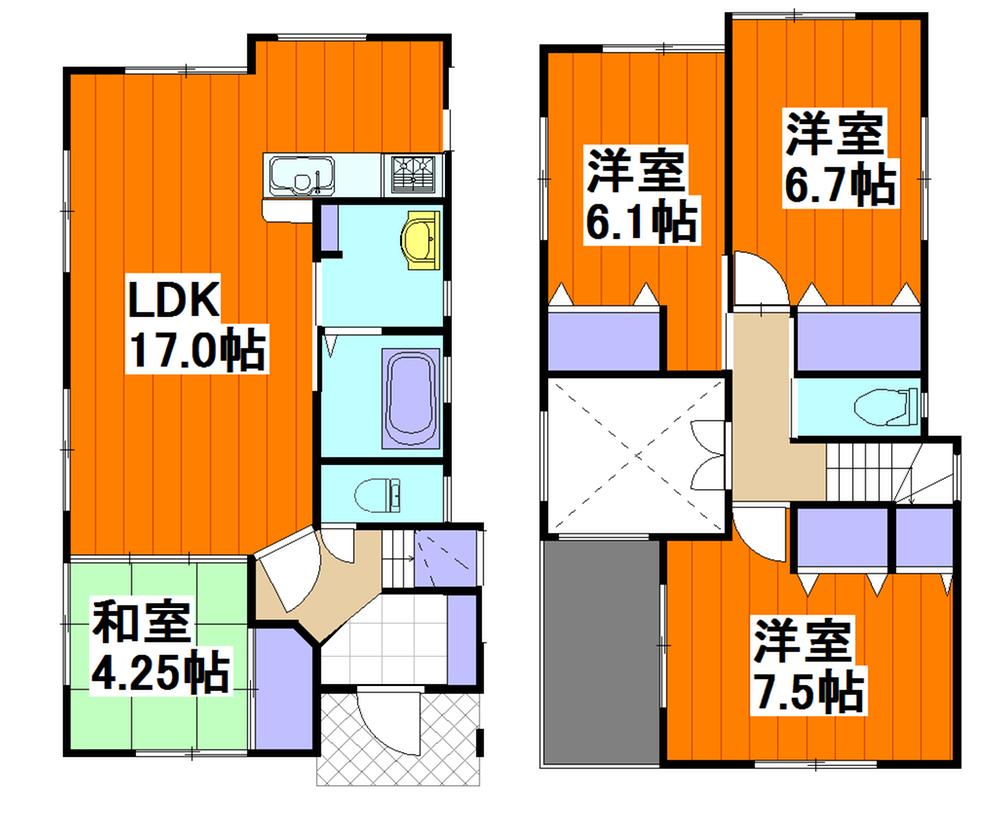 Floor plan. 30,900,000 yen, 4LDK, Land area 110.23 sq m , Building area 101.94 sq m