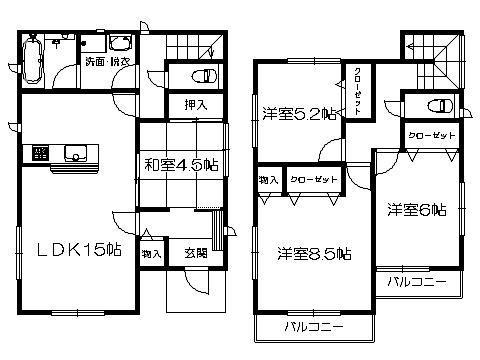Floor plan. 23.8 million yen, 4LDK, Land area 128.33 sq m , Building area 95.58 sq m   ※ Floor Plan current state priority