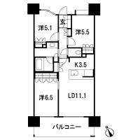 Floor: 3LDK, occupied area: 69.21 sq m, Price: 27,987,368 yen ~ 29,735,939 yen