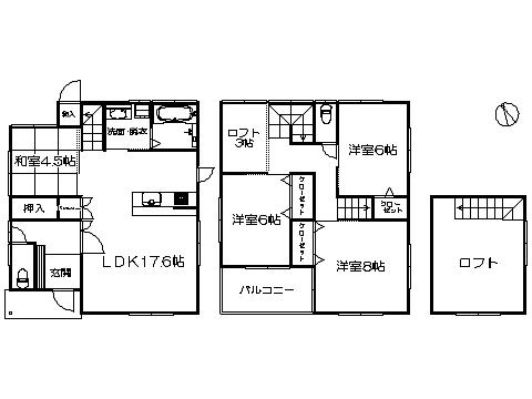 Floor plan. 26,800,000 yen, 4LDK, Land area 146.6 sq m , Building area 103.5 sq m ※ Floor Plan current state priority