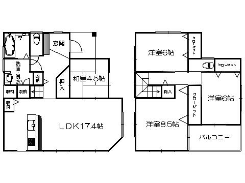Floor plan. 31.5 million yen, 4LDK, Land area 236.5 sq m , Building area 105.66 sq m   ※ Floor plan current state priority
