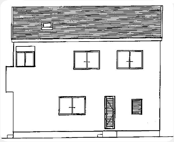 Rendering (appearance). East side elevational view