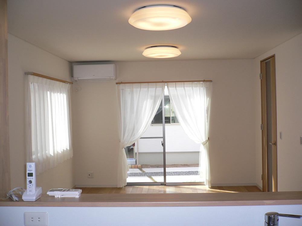 Kitchen. Kitchen overlooking the living room while the cuisine