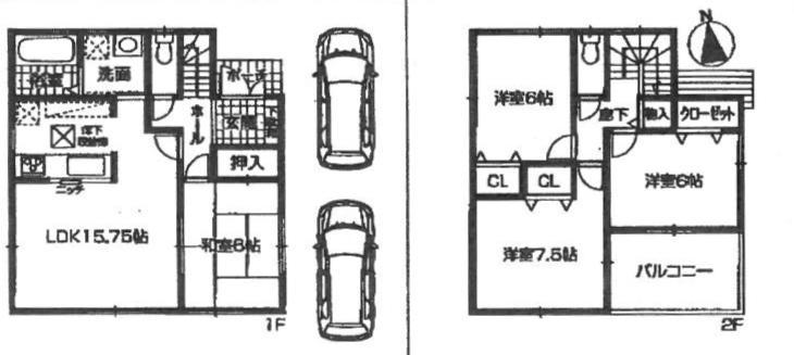Floor plan. 28.8 million yen, 4LDK, Land area 113.87 sq m , Building area 95.58 sq m