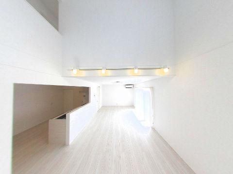 Living. Living as seen from the stairs