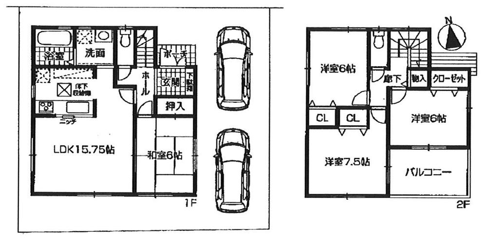 Floor plan. 28.8 million yen, 4LDK, Land area 113.87 sq m , Building area 95.58 sq m